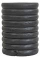A & B Home Black Cylindrical Layered Accent Table-1