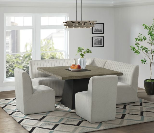 Elements International Jemma 6-Piece Gray Dining Set-1