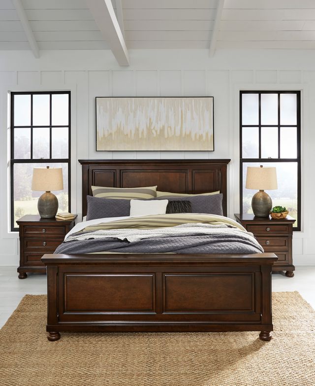 Millennium® by Ashley® Porter Rustic Brown California King Panel Bed-6