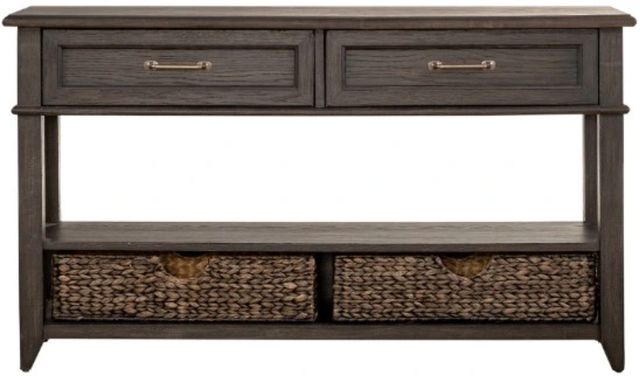 Liberty Furniture Mill Creek Peppercorn Sofa Table-2