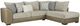 Albany Industries 2-Piece Mysa B Oatmeal/Puccini Khaki Chaise Sectional-0