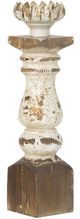 A & B Home Bellamy Antique White Candle Holder-0