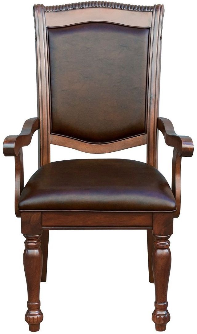 Homelegance® Lordsburg Brown Cherry Dining Arm Chair-2