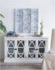 A & B Home Aline 4-Piece Blue/White Decorative Spheres Set-4