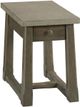 Hammary® Torres Natural Gray Concrete Top Chairside Table with Weathered Brown Base-0