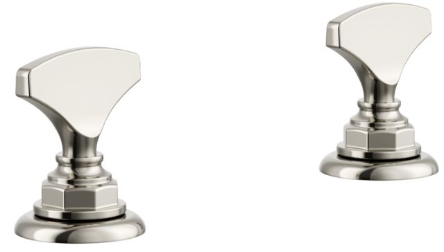 KOHLER® Artifacts® Vibrant Polished Nickel T-Handle Bathroom Sink Faucet Handles-0