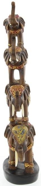 Deco Marche Brown Elephant Sculpture-1