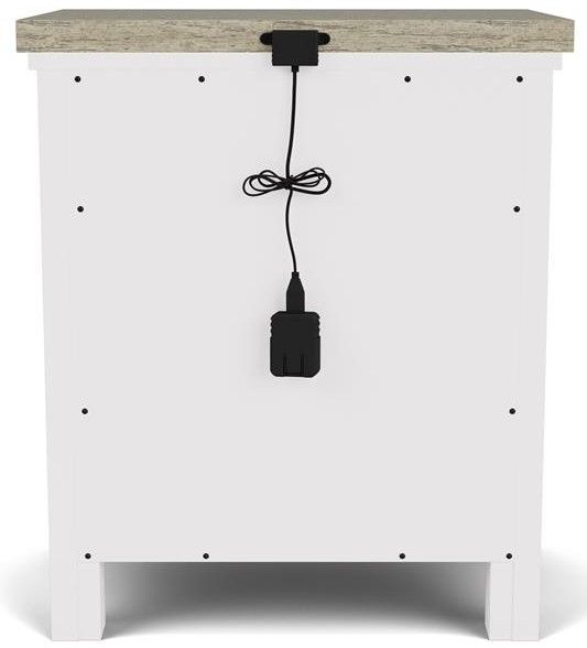 Riverside Furniture Cora Cloud/Fog 2-Drawer Nightstand-3
