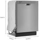 Whirlpool® 24" White Front Control Built In Dishwasher-3