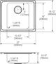 Elkay Lustertone® Classic Lustrous Satin Stainless Steel 22" x 19.5" x 6.5" 1-Bowl Drop-in Classroom ADA Sink-1