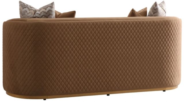 Michael Amini® Ariana Caramel/Gold Loveseat-4