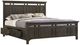 Intercon Hawthorne Burnished Clay King Storage Panel Bed -0