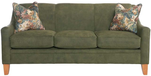 Marshfield Furniture Bex Green Leather Sofa-1