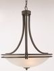 YHD Sequoia Alabaster/Dark Brown 22'' Foyer Pendant-2