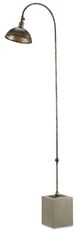 Currey & Company Finstock Pyrite Bronze/Polished Concrete Floor Lamp-0