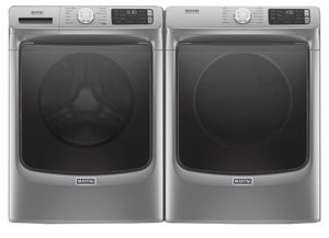 Maytag Metallic Slate Front Load Laundry Pair