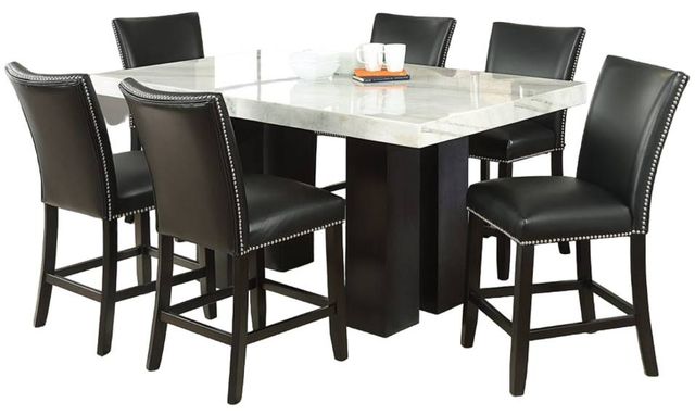 Steve Silver Co. Camila 7-Piece Black/White Counter Dining Set-0