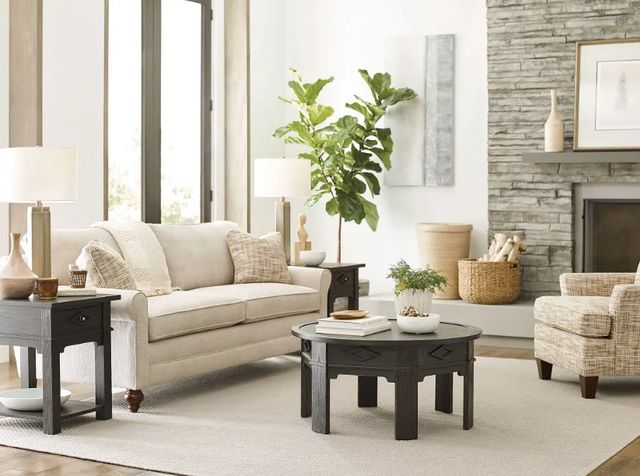 Hammary® Lillith Vintage Black Round Coffee Table-1