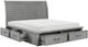 Homelegance® Logandale Antique Gray King Sleigh Storage Bed-4