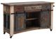 International Furniture Direct Antique Brown 3-Drawer Kitchen Island-0