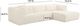 TOV Furniture Tarra 3-Piece Cream Fluffy Oversized Right-Arm Facing Sectional and Chaise-2