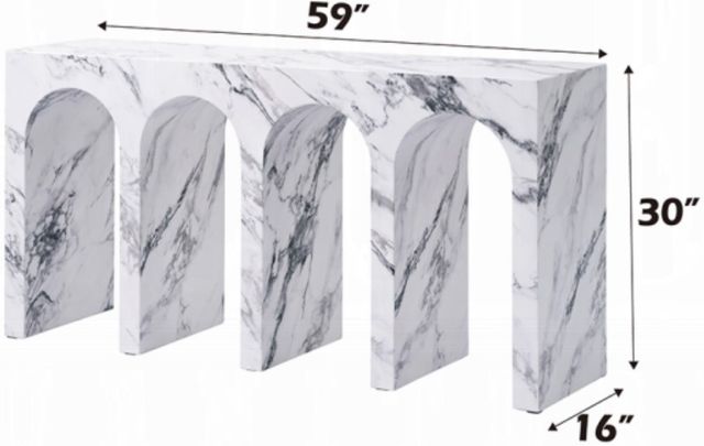 ACME Furniture Fritzy White Console Table-2