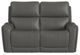 Flexsteel® Carter Smoke Power Reclining Loveseat with Power Headrests and Lumbar-2
