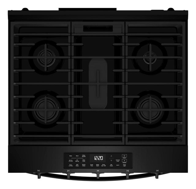 Whirlpool® 30" Black Slide-In Gas Range with Air Cooking Technology-4