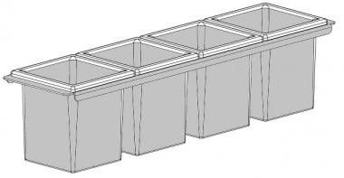 Alfresco™ Bottle Wells-Stainless Steel-1