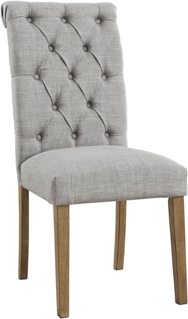 Signature Design by Ashley® Harvina 2-Piece Light Gray Dining Side Chair Set-1