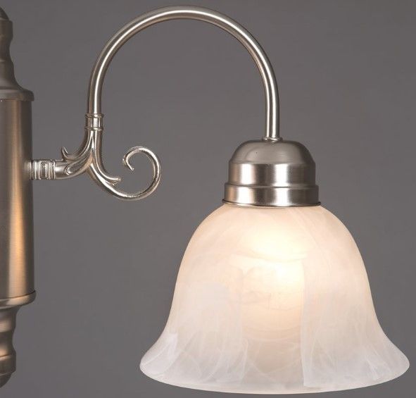 YHD Manzanita Satin Nickel/White 3-Light Chandelier-3