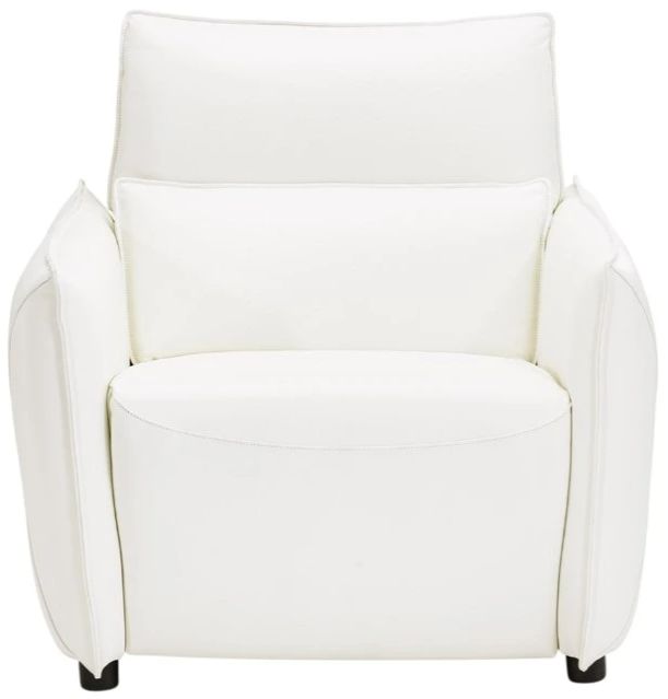 Michael Amini® Mia Bella Snow White Leather Power Recliner-1