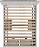 Elements International Harper Gray Queen Upholstered Storage Bed-2