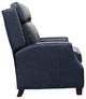 BarcaLounger® Nixon Shoreham Blue Leather Manual Recliner-4