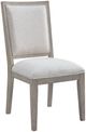 Riverside Furniture Bennett Frosted Gray/White Upholstered Side Chair-0