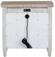 Liberty Furniture Heartland Two-Tone Antique White/Tobacco Nightstand with Charging Station-3