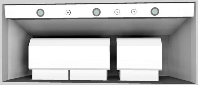 Vent-A-Hood® 48" White Wall Mounted Liner Insert-2