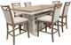 Parker House® Americana Modern 7-Piece Weathered Natural Counter Table Set with Cotton Base-0