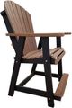 Nature's Best Furniture Customizable Adirondack Polyethylene Outdoor Counter Dining Chair-2