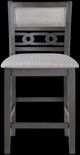 New Classic® Home Furnishings Gia Gray Counter Dining Chair-2