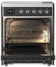 Ilve® Majestic III 30" Graphite Matte Pro Style Induction Range with Solid Door and Chrome Trim-1