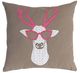 A & B Home Brown/Pink/White 18"x18" Throw Pillow-0