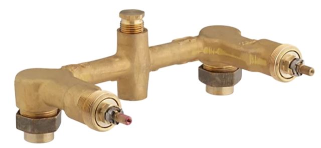 KOHLER® Widespread .5" Ceramic In-Wall 2-Handle Valve System with 8" Centers-0