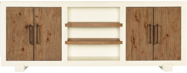 Hooker® Furniture Big Sky Tahoe Avalanche White/Vintage Natural Entertainment Console-2
