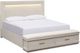 Riverside Furniture Arielle Parchment King Upholstered Panel Storage Bed-3