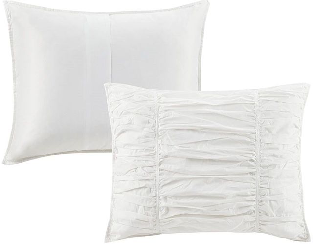 Olliix by Madison Park White Queen Delancey Comforter Set-2