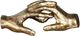 Uttermost® Hold My Hand Antiqued Gold Sculpture-0