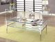 Furniture of America® Tanika Glass Top End Table with Chrome Frame-1