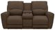 La-Z-Boy®  Cassian Teak Power Reclining Loveseat with Console, Headrest, and Lumbar-1