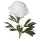 A & B Home Cream/Green Faux Fabric Peony Stem-1